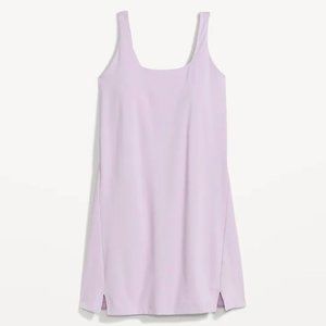 NWT OLD NAVY PowerSoft Shelf-Bra Support Dress | Size L Large | Lavender